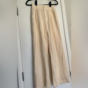 DISSH Norah Buttermilk Linen Pant. Size 2